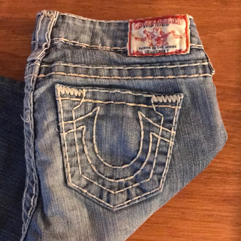 True religion skinny low rise jeans